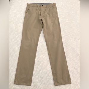 Stock Mfg chinos, khaki, size 32